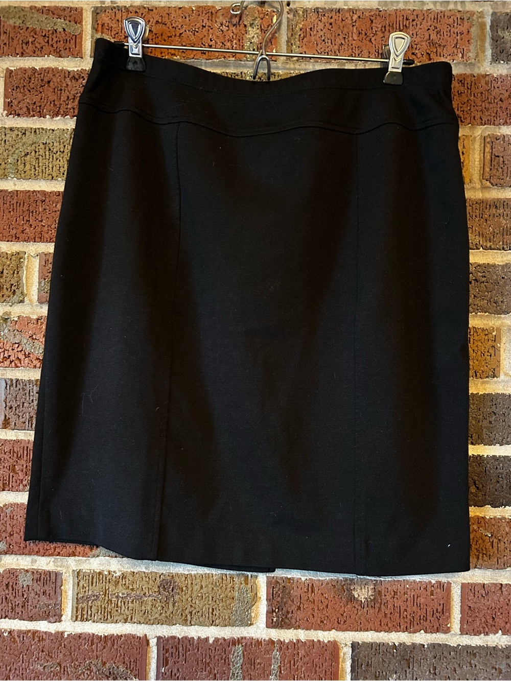Eileen Fisher Black Pencil Skirt (L)